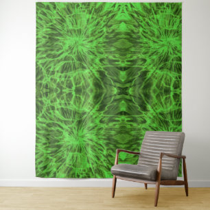 TIE DYE GREEN  TAPESTRY