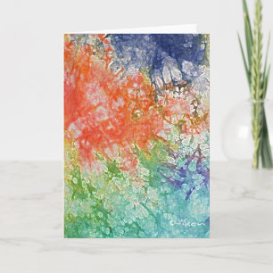 Tie Dye Greeting Card