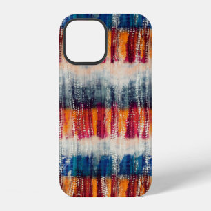 Tie dye grunge styled fabric simulation pattern iPhone 12 case