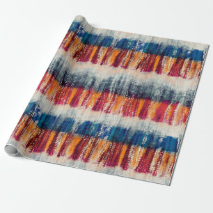 Tie dye grunge styled fabric simulation pattern wrapping paper
