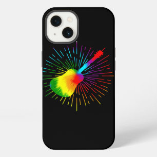 Tie Dye Guitar Music Design Colourful Guitarist iPhone 13 Case