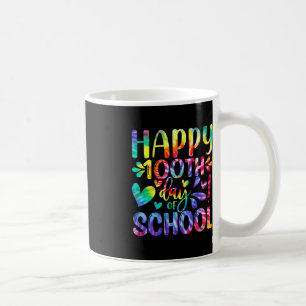 Tie Dye Happy 100th Day Of School Teacher Student  Coffee Mug