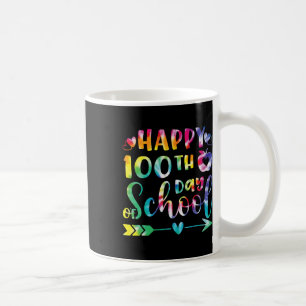 Tie Dye Happy 100th Day Of School Teacher Student  Coffee Mug