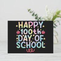 Tie Dye Happy 100th Day Of School Teacher Student