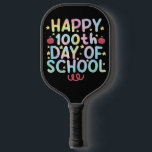 Tie Dye Happy 100th Day Of School Teacher Student  Pickleball Paddle<br><div class="desc">Tie Dye Happy 100th Day Of School Teacher Student 100 Days T-Shirt</div>