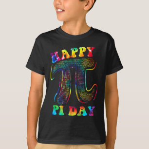 Tie Dye Happy Pi Day 3.14 Math Teacher Kids Men Wo T-Shirt