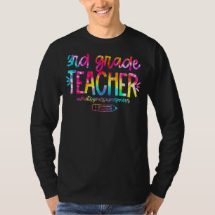 Tie Dye Hello Third Grade Teacher Back To School K T-Shirt
