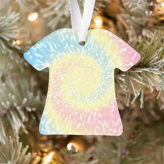 Tie Dye Hippy Swirl TShirt Christmas Ornament (Tree)