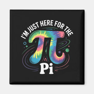 Tie dye i'm just here for the day math lovers  magnet