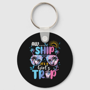 Tie Dye It's A Girl Trip Sungles Matching Cruise V Keychain