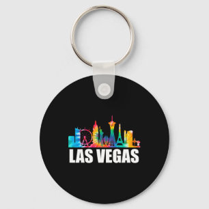 Tie Dye Las Vegas Nevada Groom Party Trip Vacation Keychain