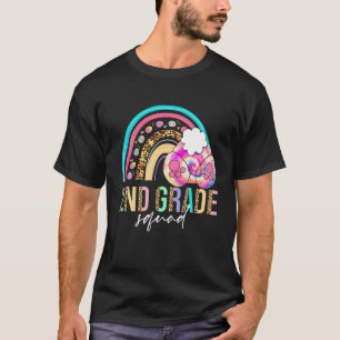 Tie Dye Leopard Rainbow 2Nd Grade Bunny Easter Egg T-Shirt