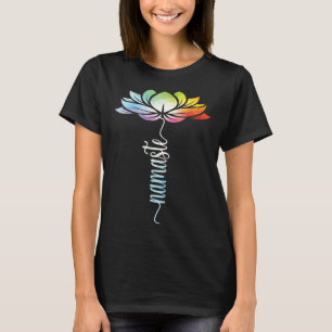 Tie Dye Lotus Flower Yoga Zen Meditation Namaste T-Shirt