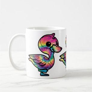 Tie Dye Mallard Duck Coffee Mug