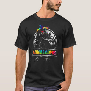 Tie Dye Mamasaurus Dinosaur Rex Mama Mommy Mother' T-Shirt