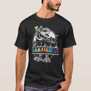 Tie Dye Mamasaurus Dinosaur T Rex Mama Mommy Mothe T-Shirt