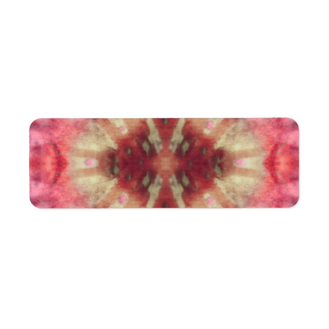 Tie Dye Maroon Radial Rays Spot Motif (Devant)
