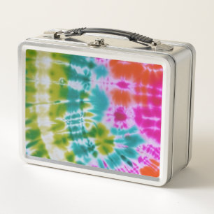 Tie Dye Metal Lunch Box