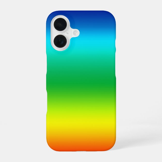 Tie Dye Mid Spectrum Colours iPhone 16 Case (Back)