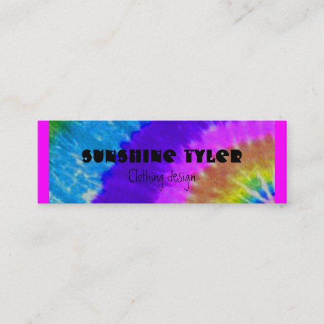 tie-dye mini business card (Front)