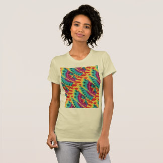 Tie-Dye Mixed Up Yellow Purple Turquoise T-Shirt