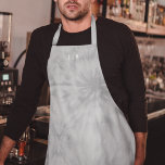 Tie Dye | Modern Minimalist Grey Monogram Apron<br><div class="desc">A simple tie dye pattern with a soft grey neutral colour palette. The perfect on trend gift or accessory can easily be customized with your name, initials, monogram, hashtag or slogan! Tie-Dye is making a major comeback right now and is officially the Biggest Trend of the Year! We think tie-dye...</div>