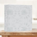 Tie Dye | Modern Minimalist Grey Monogram Binder<br><div class="desc">A simple tie dye pattern with a soft grey neutral colour palette. The perfect on trend gift or accessory can easily be customized with your name, initials, monogram, hashtag or slogan! Tie-Dye is making a major comeback right now and is officially the Biggest Trend of the Year! We think tie-dye...</div>