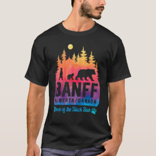 Tie Dye Mother Bear and Cubs Banff National Park T-Shirt