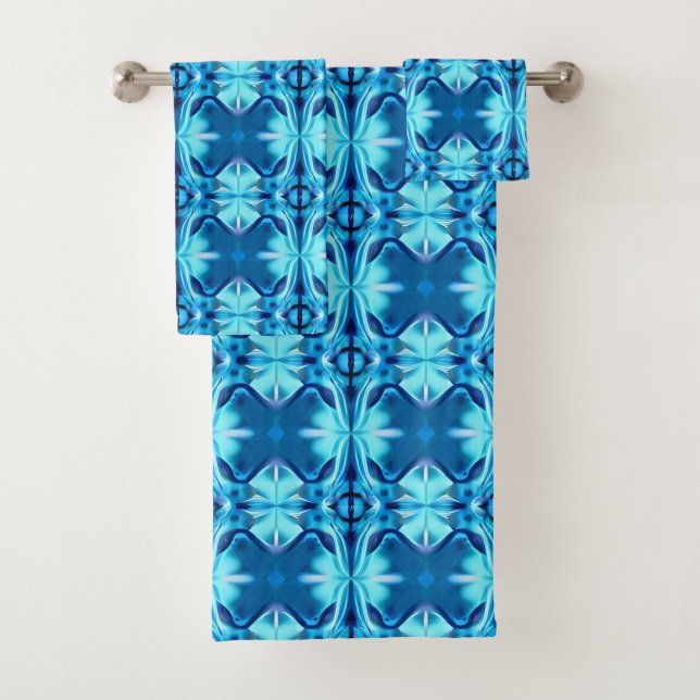 Tie Dye Motif en Indigo et Ice Blue (En situation)