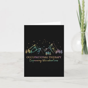 Tie Dye Occupational Therapy Empowering Lifes Adve Card