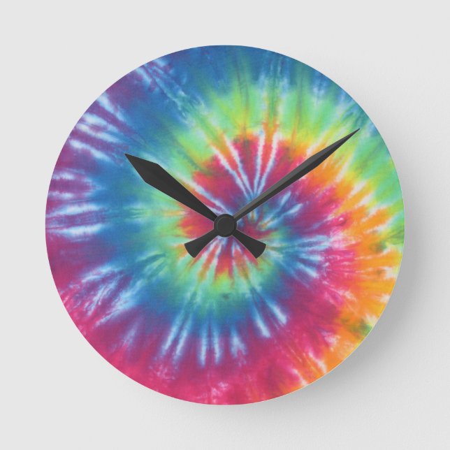 Tie Dye One Round Clock (Front)
