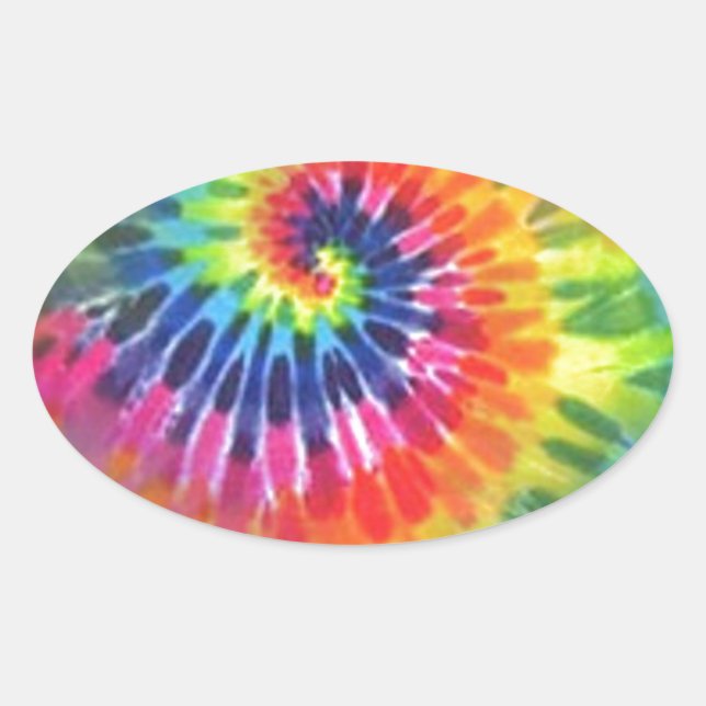 Tie Dye Oval Sticker (Front)