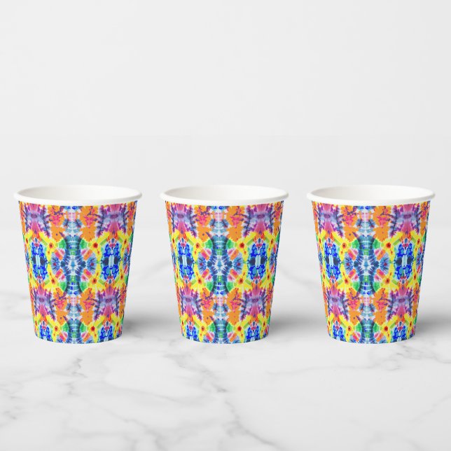 Tie-Dye Paper Cups (Multi)