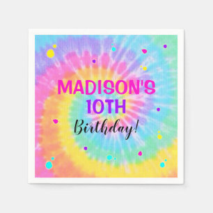 Tie Dye Paper Napkins Rainbow Tie Dye