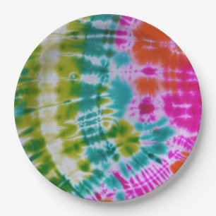 Tie Dye Paper Plate