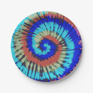 Tie Dye Paper Plate