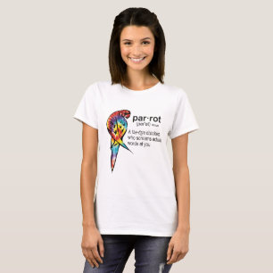 Tie Dye Parrot Definition T-Shirt