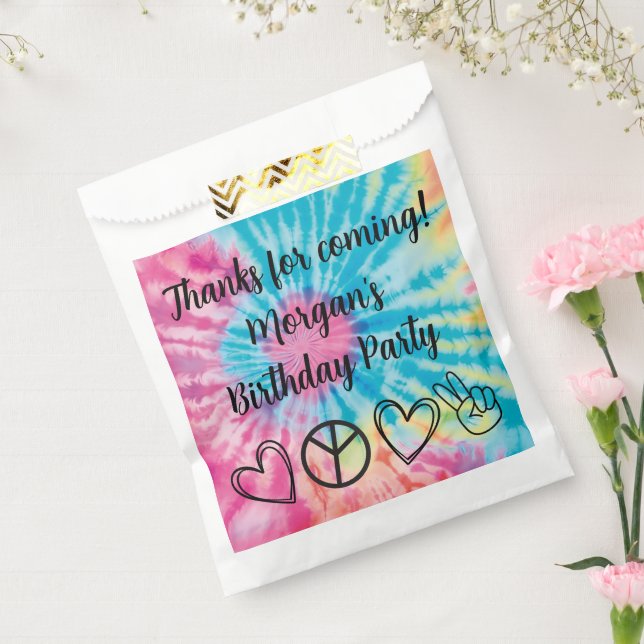 Tie Dye Party Favours Favour Bag (Sealed)