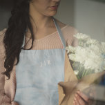 Tie Dye | Pastel Blue Modern Stylish Monogram Apron<br><div class="desc">A simple tie dye pattern with a soft pastel blue colour palette. The perfect on trend gift or accessory can easily be customized with your name, initials, monogram, hashtag or slogan! Tie-Dye is making a major comeback right now and is officially the Biggest Trend of the Year! We think tie-dye...</div>