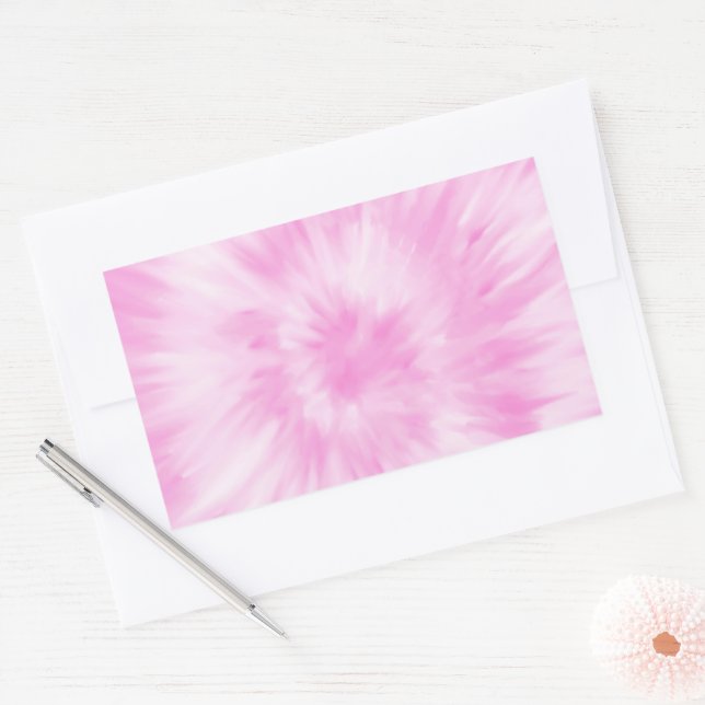 Tie Dye Pastel Spiral Pink Tiedye Trend Sticker (Envelope)