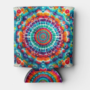 Tie Dye Pattern Can Cooler