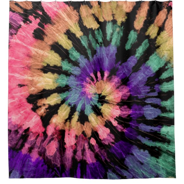Tie dye pattern. Hand drawn rainbow shibori. Ink t (Front)
