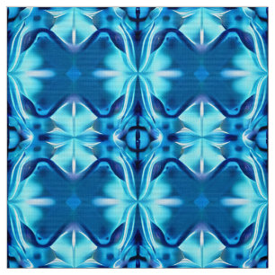 Tie Dye Pattern in Indigo and Ice Blue Fabric