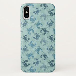Tie Dye Pattern Of Crabs iPhone X Case