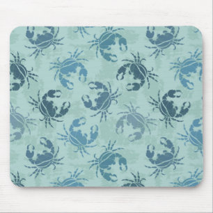 Tie Dye Pattern Of Crabs Mouse Pad