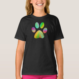 Tie Dye Paw Print T-Shirt