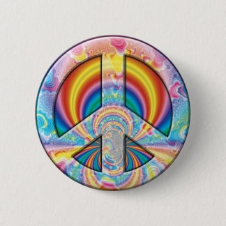 Tie Dye Peace 2 Inch Round Button