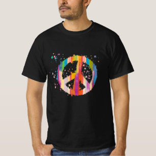 Tie-Dye Peace Sign Hippie Bohemian Festival Symbol T-Shirt