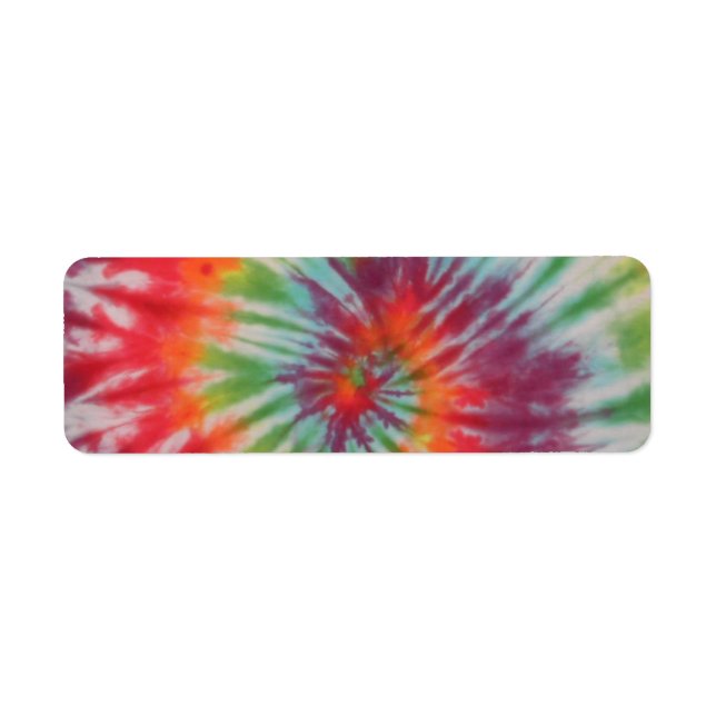 Tie Dye Peace Sign Label (Front)