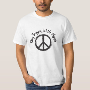 Tie-Dye Peace Sign Stay Trippy Little Hippie T-Shirt